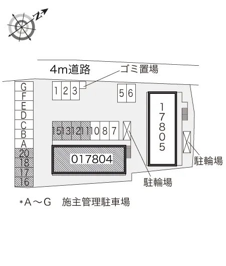 ★手数料０円★岸和田市田治米町　月極駐車場（LP）